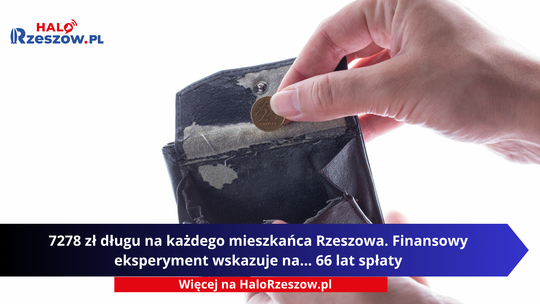 Dług mieszkańca Rzeszowa.
