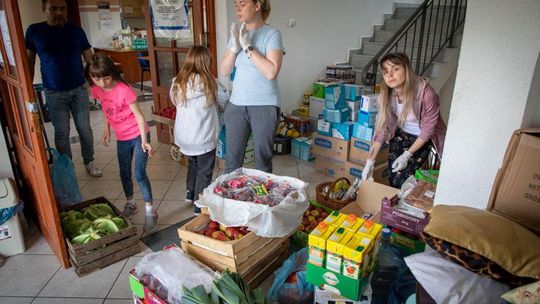 Akcja pomocy dla tymczasowego domu uchodźcy w Rzeszowie