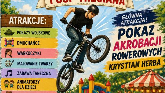 Akrobacje rowerowe, wojskowe pokazy i darmowa loteria. Wielkie pożegnanie wakacji w Trzcianie!