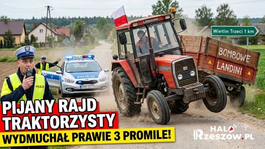 Co tam się wydarzyło?! Pijany rajd traktorzysty, wydmuchał prawie 3 promile [SZCZEGÓŁY]