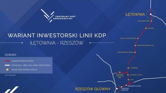 CPK: wniosek o decyzję środowiskową dla odcinka kolejowego Rzeszów-Łętownia