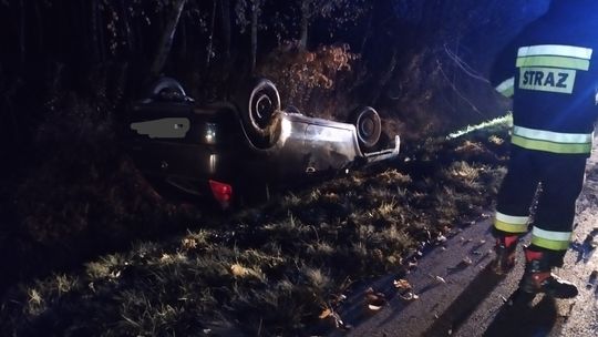 Dachowanie samochodu w Budach Łańcuckich Dachowanie samochodu w Budach Łańcuckich