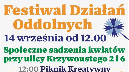 Festiwal Działań Oddolnych – kwitnąca wspólnota na Krzywoustego [NASZ PATRONAT]