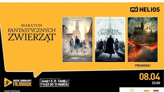 Kino Helios zaprasza na maraton "Fantastycznych Zwierząt"