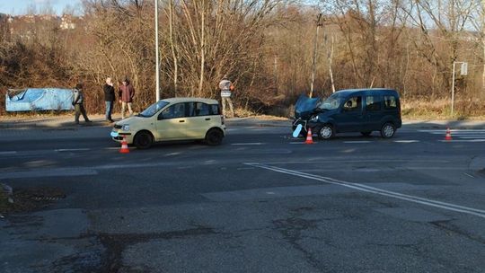 Kolizja na ulicy Sanockiej w Przemyślu