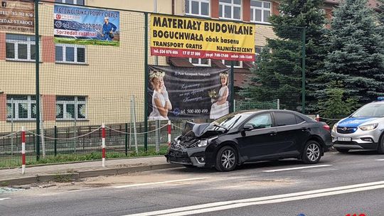 Kolizja z udziałem trzech samochodów w Boguchwale