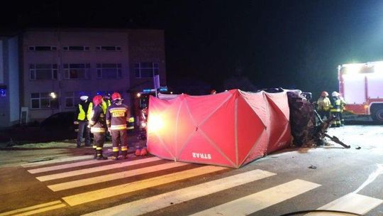 Komorów. Potrącenie pieszego. Droga zablokowana