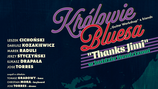 Koncert "Królowie Bluesa" – Hołd dla Jimiego Hendrixa w Kinie Zorza