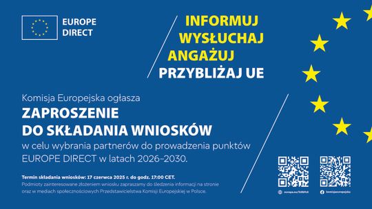 Konkurs na prowadzenie punktów EUROPE DIRECT 2026-2030