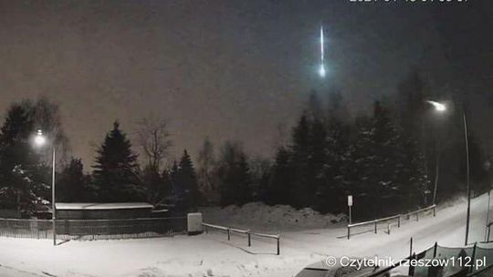 Kula ognia nad Rzeszowem! To meteor? [VIDEO]