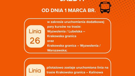 Nowe autobusy od marca. Sprawdź jakie zmiany dla pasażerów przygotował ZTM
