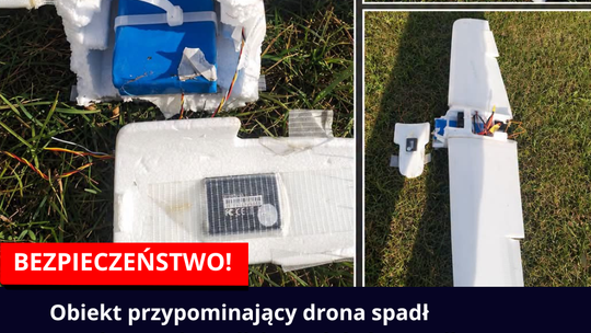 Obiekt przypominający spadł drona w Lubaczowie. Policja wydała komunikat