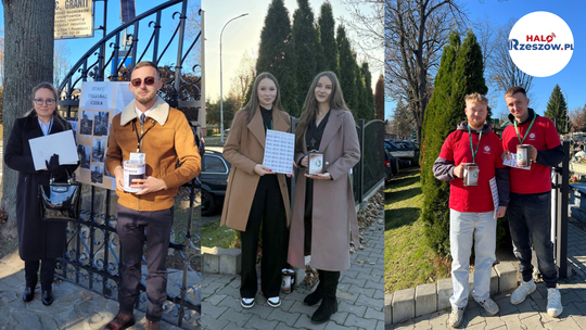 Około 30 uczniów i nauczycieli ZSZ w Dynowie kwestowało dla potrzebujących i ratowania zabytków