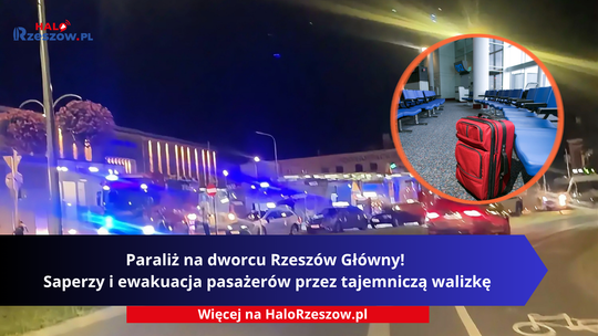 Paraliż na dworcu Rzeszów Główny! Saperzy i ewakuacja pasażerów przez tajemniczą walizkę