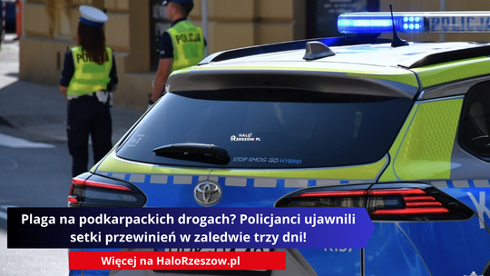 Plaga na podkarpackich drogach? Policjanci ujawnili setki przewinień w zaledwie trzy dni