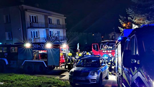 Płonący krzew przy kościele. Ucierpiała jedna osoba