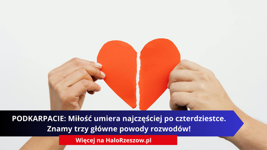 PODKARPACIE: Miłość umiera najczęściej po czterdziestce. Znamy trzy główne powody rozwodów!