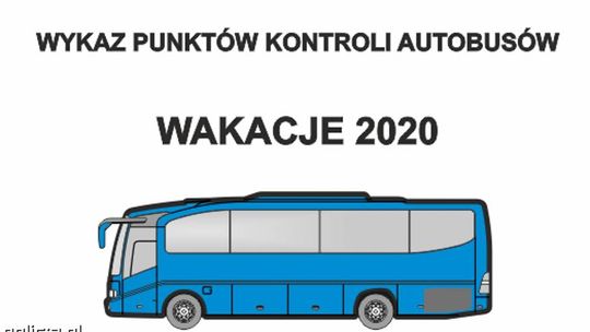 Policja kontroluje autobusy kolonijne