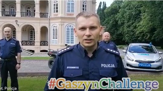 Policjanci z KP w Tyczynie przystąpili do #GASZYNCHALLENGE