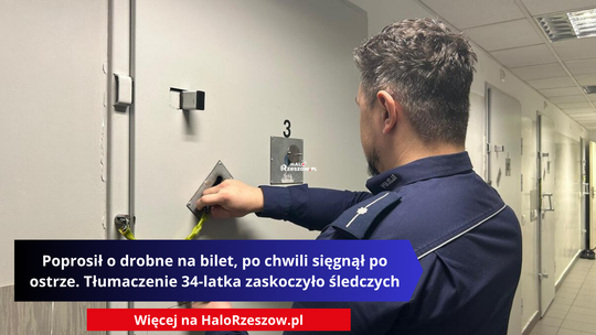 Poprosił o drobne na bilet, po chwili sięgnął po ostrze. Tłumaczenie 34-latka zaskoczyło śledczych