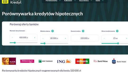 Porównywarka kredytów hipotecznych? Masz ją na wyciągnięcie ręki