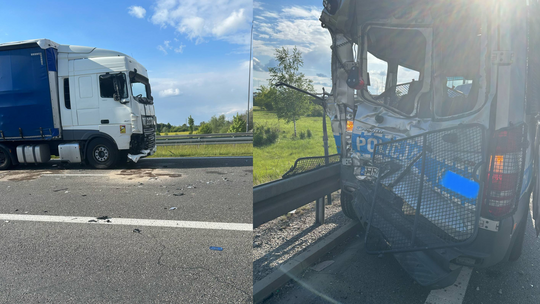 Poważny wypadek na A4 w kierunku Korczowej. Jedna osoba reanimowana