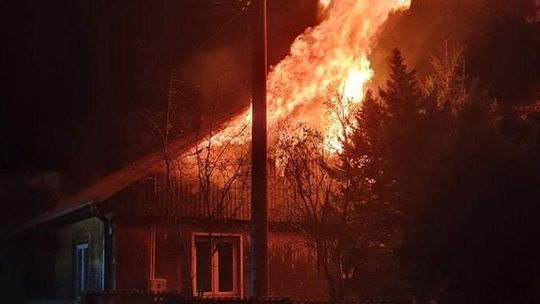 Pożar domu jednorodzinnego w Rudniku nad Sanem. W środku była jedna osoba