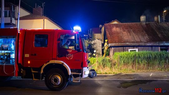 Pożar pustostanu na Reymonta