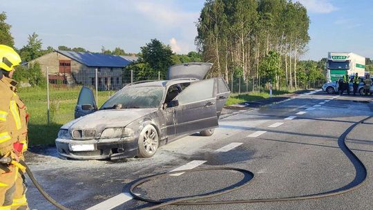 Pożar samochodu osobowego w Nienadówce