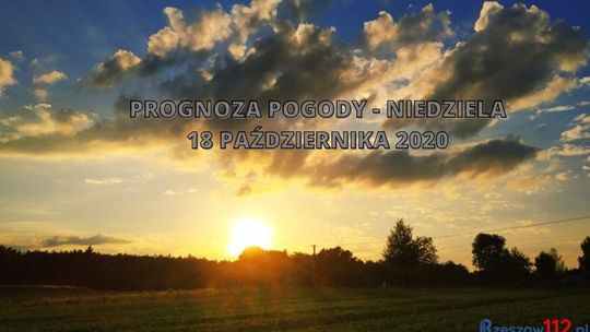 Prognoza pogody - Niedziela 18 października 2020