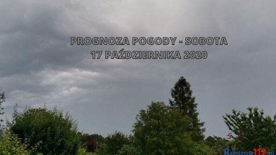 Prognoza pogody - sobota 17 października 2020