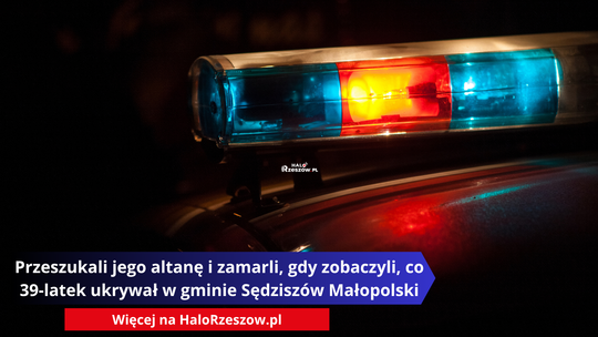 Przeszukali jego altanę i zamarli, gdy zobaczyli, co 39-latek ukrywał w gminie Sędziszów Małopolski
