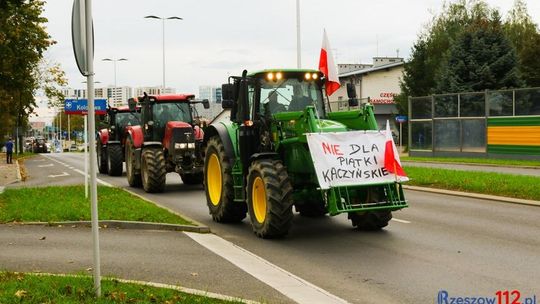 Rzeszów. Rolnicy protestowali przeciwko Piątce Kaczyńskiego