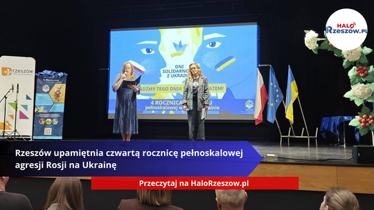 Rzeszów upamiętnia czwartą rocznicę pełnoskalowej agresji Rosji na Ukrainę Rzeszów upamiętnia czwartą rocznicę pełnoskalowej agresji Rosji na Ukrainę