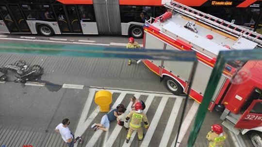 Rzeszów. Wypadek pod okrągłą kładką! [Foto]