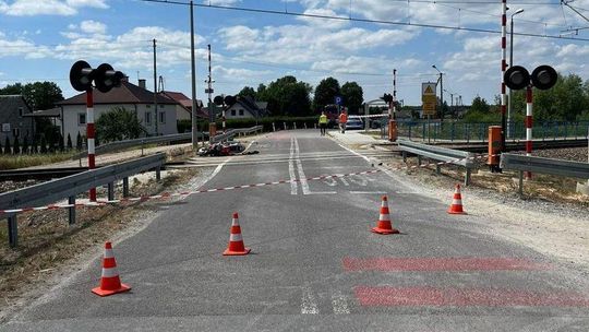 Śmiertelny wypadek na przejeździe kolejowym. Nie żyje motocyklista