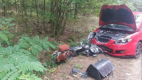 Śmiertelny wypadek w Knapach. Nie żyje 73-letni motocyklista