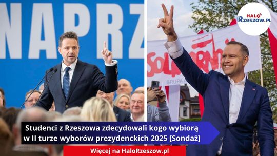 Studenci z Rzeszowa zdecydowali kogo wybiorą w II turze wyborów prezydenckich 2025 [Sondaż]