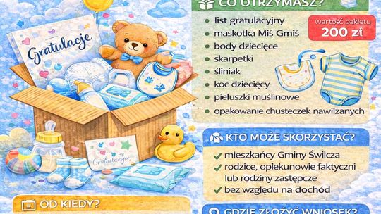 Świlcza wita najmłodszych. Rusza program „Gminna Paka dla Dzieciaka” Świlcza wita najmłodszych. Rusza program „Gminna Paka dla Dzieciaka”