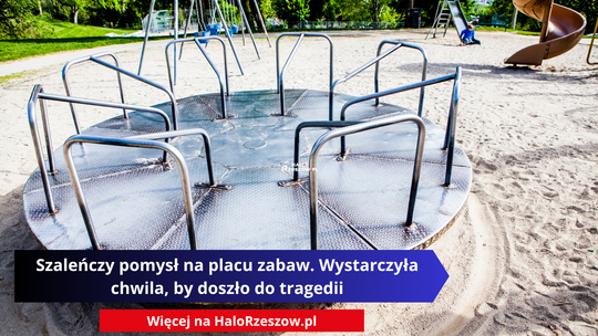 Szaleńczy pomysł na placu zabaw. Wystarczyła chwila, by doszło do tragedii