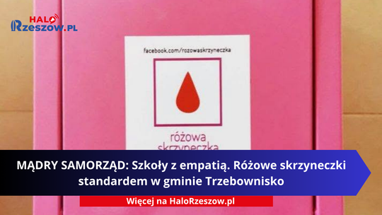 Szkoła z empatią. Różowe skrzyneczki standardem w gminie Trzebownisko