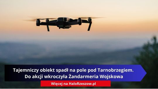 Tajemniczy obiekt spadł na pole pod Tarnobrzegiem. Do akcji wkroczyła Żandarmeria Wojskowa