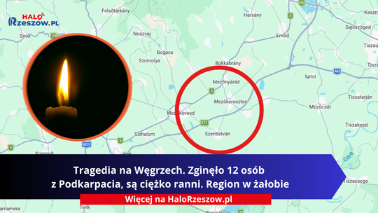 Tragedia na Węgrzech. Zginęło 12 osób z Podkarpacia, są ciężko ranni. Region w żałobie.