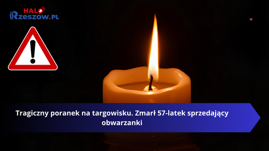 Tragiczny poranek na targowisku. Zmarł 57‑latek sprzedający obwarzanki