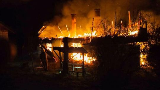 Tropie. Trudna akcja gaśnicza strzyżowskich strażaków