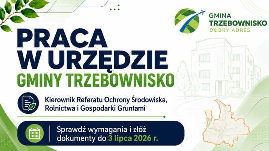 Trwa nabór na kierownika Referatu Ochrony Środowiska w Trzebownisku