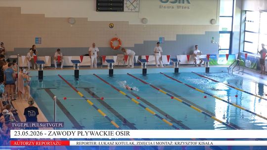 zawody pływackie na OSIR Nowa Wieś