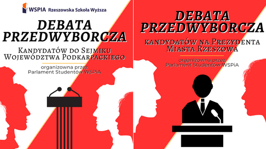 Wybory samorządowe 2024 – Debaty przedwyborcze w WSPiA