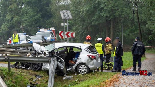 Wypadek na DK19 w Wyżnem. Droga zablokowana