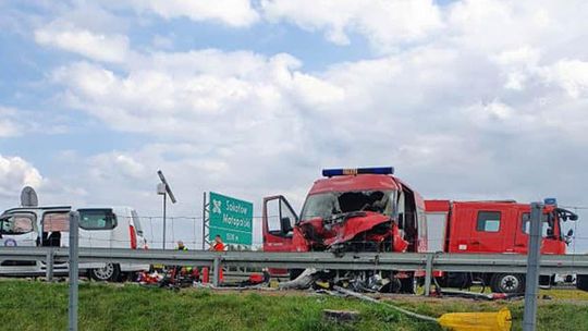 Wypadek na S19 w Sokołowie Młp. Ranne zostały dwie osoby